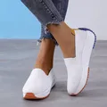 Scarpe da ginnastica con plateau da donna scarpe Casual comode pantofole in rete da donna scarpe