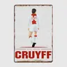 Johan Cruyff Metal Sign piatti murali Club Home Retro Tin Sign Poster