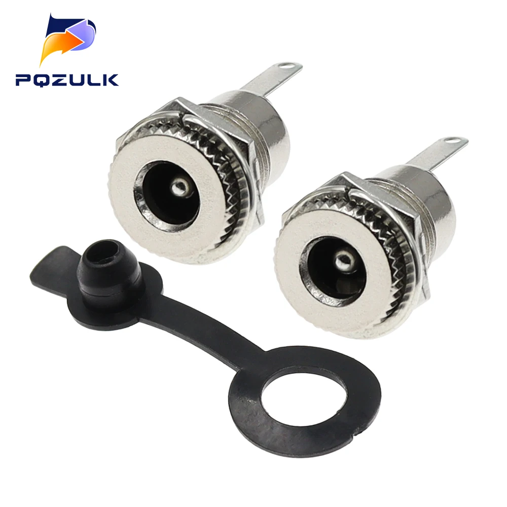 10PCS DC099 5,5mm x 2,1mm DC Power Jack Buchse Weiblich Panel Mount Stecker Metall DC-099 Offene Loch 11MM 5.5*2,1 5.5*2,5 Image