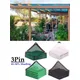 Filet d'ombrage anti-UV pour jardin 4 couleurs 3 broches 50% noir blanc vert foncé HDPE