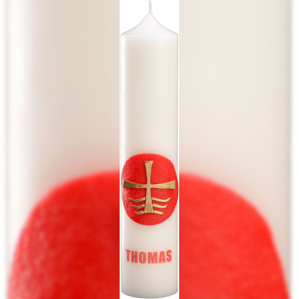 Apostelkerze THOMAS mit Wachsauflage Elfenbein 300 x Ø 60 mm, 1 Stück Image