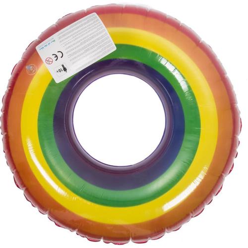 Out Of The Blue - Aufblasbarer Schwimmring Pride Regenbogen 90cm Schwimmreifen Vinyl