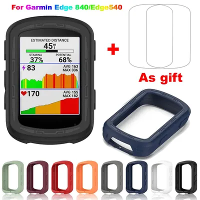 2 in 1 For Garmin Garmin Edge 840 Protector Cases + Glass Film Protective Cover Bike Bicycle
