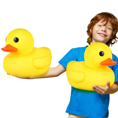 1/2 Pcs Rubber Duck 10.2 Inch Duck Bath Toy Giant Rubber Duck Large Rubber Ducky Bath Toy Squeaky