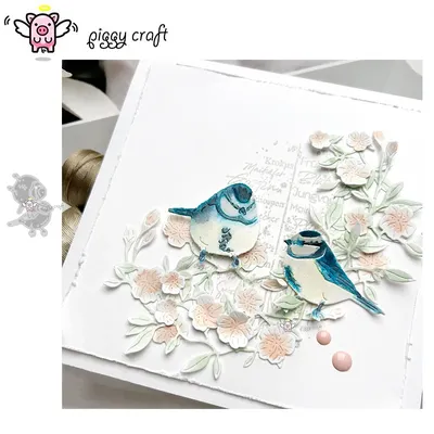 Piggy Craft metal cutting dies cut die mold Bird decoration Scrapbook paper craft knife mould blade