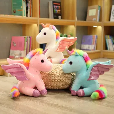 Plush Unicorn Stuffed Animal Cute Plush Toy Gift for Girls Soft Pillow Birthday Present Unicorn