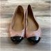 Coach Shoes | Coach Women’s Chelsea Ballet Flats Size 8.5 Tan Black Patent Toe Leather | Color: Tan | Size: 7