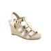 Women's Paige Wedge by Aerosoles in Soft Gold Pewter (Size 6 M)