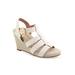 Women's Paige Wedge by Aerosoles in Eggnog Pewter Leather (Size 7 M)