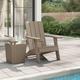 Garden Adirondack Chair Light Brown 75x88.5x89.5cm Polypropylene