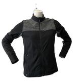 Athleta Jackets & Coats | Athleta Girl Black Grey Mock Neck Fitted Zip Up Athleisure Track Jacket Size Xl | Color: Black/Gray | Size: Xlj