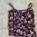 American Eagle Outfitters Tops | American Eagle Outfitters Tank Top Size Medium Floral Tank Top | Color: Purple/Tan | Size: Mj
