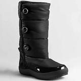 Coach Shoes | Coach Women’s Black Polina Nylon Side Entry Button Boots Size 8 | Color: Black | Size: 8