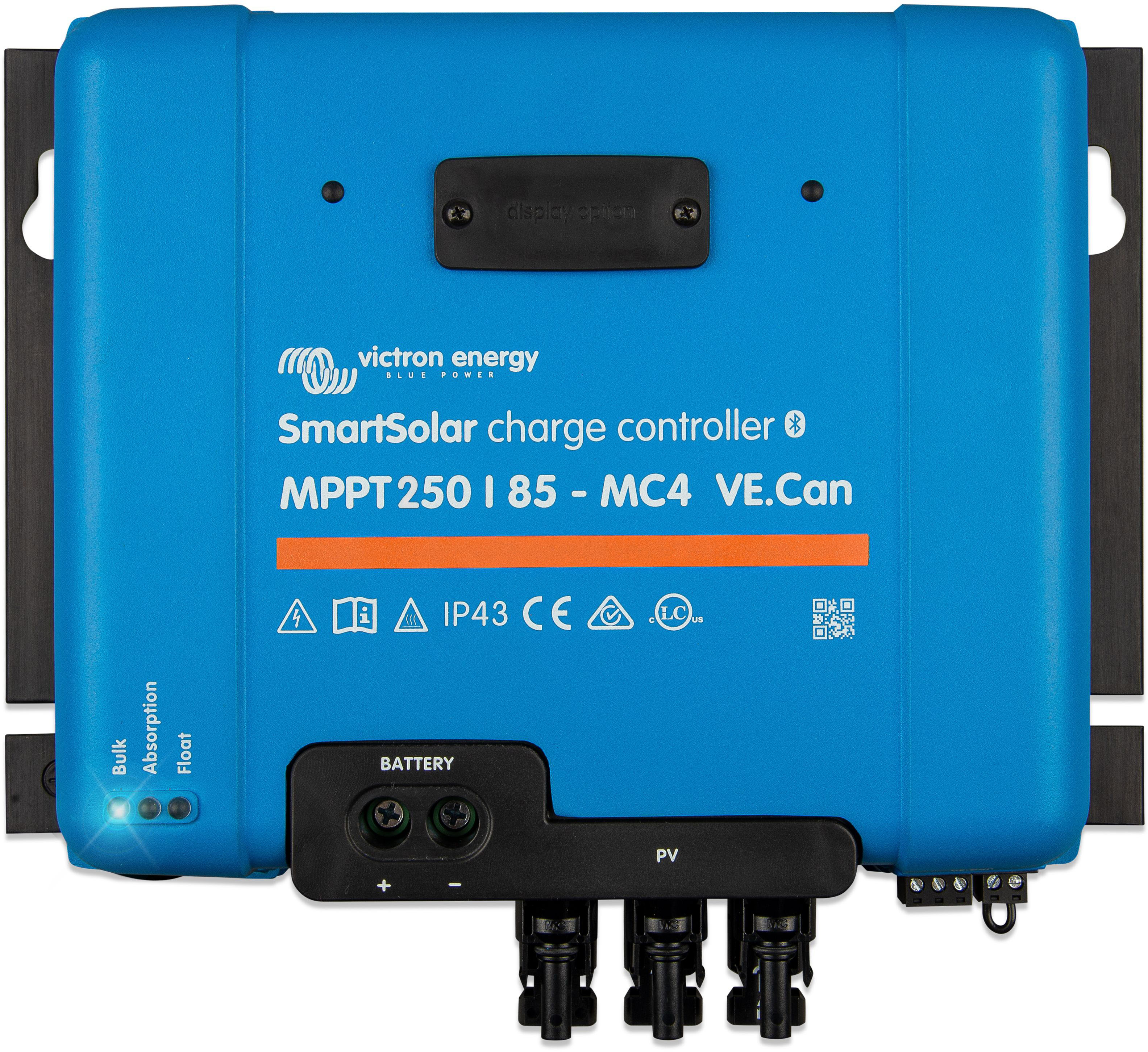 Solarladeregler VICTRON ENERGY "»Solar Charge Controller MPPT Victron SmartSolar 250/85-MC4 VE.Can«", blau, B:24,6 H:29,5 T:10,3, Aluminium, Spannungsregler Image