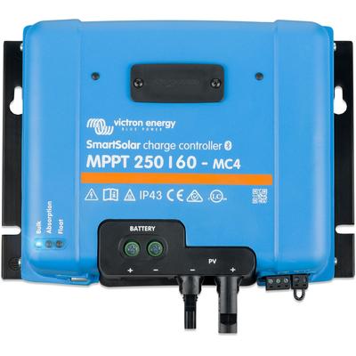 Solarladeregler VICTRON ENERGY "»Solar Charge Controller MPPT Victron SmartSolar 250/60-MC4«", blau, B:25cm H:21,5cm T:9,5cm, Aluminium, Spannungsregler, mit MC4 Standard Stecker
