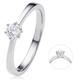 Diamantring ONE ELEMENT "0.2 ct Diamant Brillant Ring aus 950 Platin" Fingerringe Gr. 58, Platin 950-Diamanten, silberfarben (silber) Damen Diamantringe