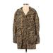 J.Crew Jacket: Gold Leopard Print Jackets & Outerwear - Women's Size X-Small