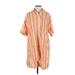 lemlem by liya kebede x h&m Casual Dress Collared Short Sleeve: Orange Dresses - Women's Size X-Small