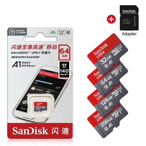 Speicher karte 32GB 64GB 128GB 256GB 512GB Micro-SD-Karte Klasse 10 UHS-1 Flash-Kartensp eicher