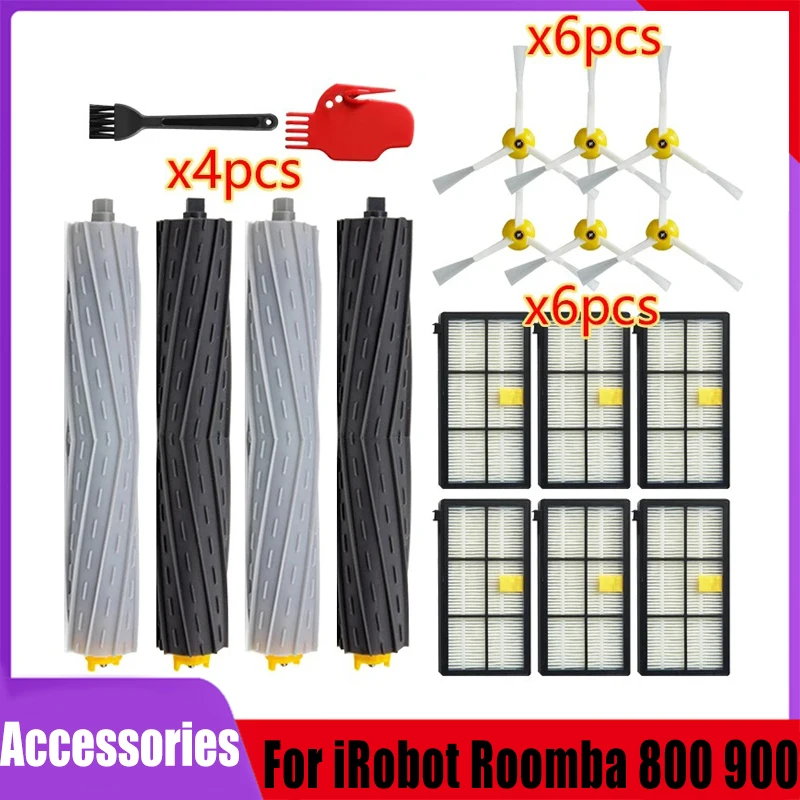 Für irobot roomba 800 900 Serie 870 880 980 Serie Zubehör Hepa Filter Walze Bürste Seiten bürste Roboter Staubsauger Teile Image