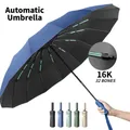 Parapluies compacts coupe-vent automatiques grand parapluie double os soleil pluie voyage