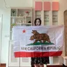 Zwjflagshow Flagge neue Kalifornien Flagge 90x150cm Polyester hängen neue Kalifornien Republik