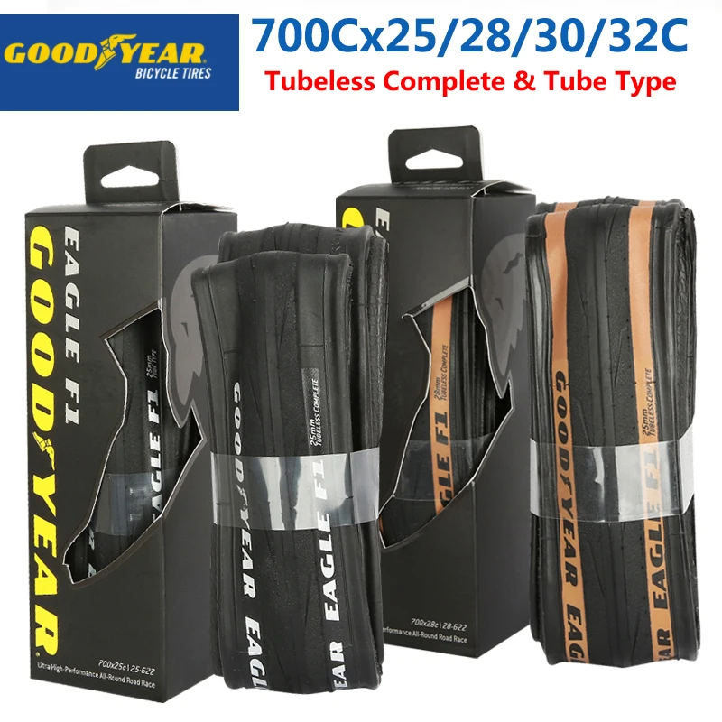 Goodyear Eagle F1 pneus de vélo de route Tubeless/Tube pneu 700x2 5C/28C/30C/32C pneu vélo pneu pliable gravier pneu pièce de cyclisme