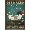 Plaque de 18 signes d'orignal vintage décoration d'intérieur soyez nu à moins que vous ne soyez