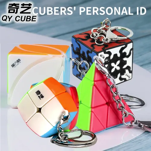 Qiyi xmd Mini Gear Cube 3x3x3 35mm Schlüssel bund 3x3 3 5 cm Schlüssel ring Twist Weisheit Puzzle