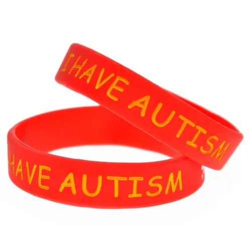 1 pc Ich habe Autismus Silikon kautschuk Armband Puzzle Logo Kinder größe für den Außenbereich