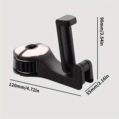 TEMU Car Multi-functional Hook Mobile Phone Holder Rear Headrest Hook Lock Type Mobile Phone Holder Image