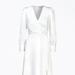 adelyn rae Brandy Wrap-Effect Sateen Maxi Dress - White