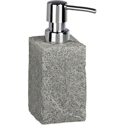 Seifenspender Granit, ca. 215 ml, Grau, Polyresin grau - grau - Wenko