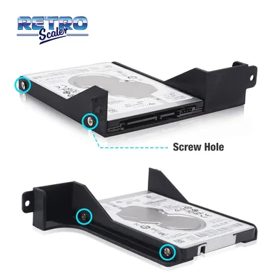 RetroScaler New Upgrade 2.5 Inches Hard Drive HDD SSD 3D Printed Bracket With Screws For PlayStation