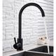 Stainless Steel KitchenSink Mixer Faucet, 360 Swivel Single Handle Kitchen Taps Deck Mounted, with Hot and Cold Water Hose Vessel Taps