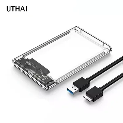 UTHAI USB 3.0 hard drive case SSD mechanical transparent mobile hard drive case 2.5-inch SATA