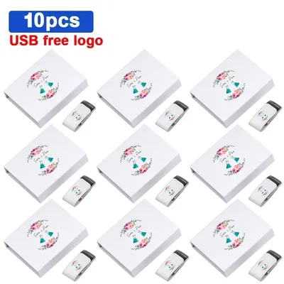 JASTER 10PCS Volume Sales Leather 2.0 USB Flash Drives 4GB 8GB U Disk 16GB Memory Stick 32GB Free