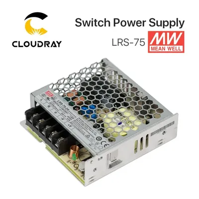 Meanwell LRS-75 Switching Power Supply 12V 6A / 24V 3.2A 75W Original MW Taiwan Brand for Laser
