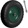 Ruota per carriola tubeless 4.00-8 nera e verde Humberg