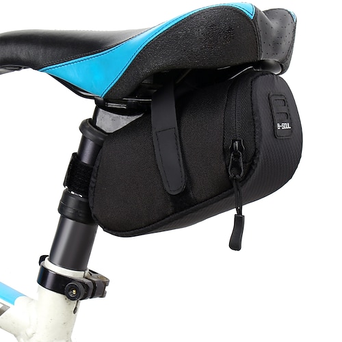 2 L Fahrrad-Sattel-Beutel Wasserdicht Hartschalenkoffer Langlebig Fahrradtasche 600D Polyester Tasche für das Rad Fahrradtasche Radsport Fahhrad Image