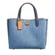 Coach Tote Bags - Denim Willow Tote 24 - blue - Tote Bags for ladies