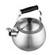 Stainless steel kettle/Stainless kettle,Gas Kettle 304 Stainless Steel Whistle Kettle Home Electromagnetic Stove Thickened Kettle Large Capacity 4L /Household whistle kettle