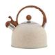 Whistling Kettle Whistling Tea Kettle Stainless Steel Kettle Stovetop with Insulated Kettle Stovetop Folding Wood Handle Stainless Steel Kettle