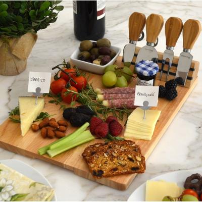 NCAA Nebraska University Cornhuskers Bamboo Cheese & Charcuterie Board