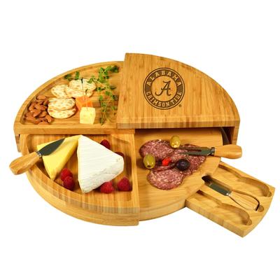 NCAA Alabama Crimson Tide Bamboo Cheese & Charcuterie Board