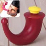 Yoga Neti Pot Nasal Rinsing Nose Nasal Spray Bottle Nose Wash Refillable Bottle Irrigation Red Horn