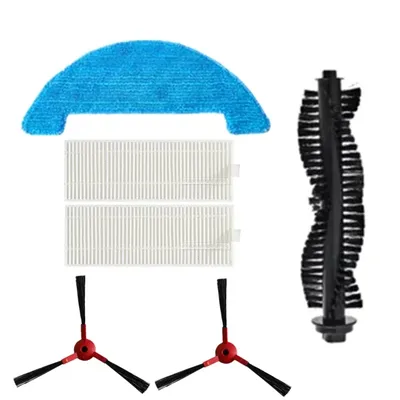 Roboter Haupt bürste Seiten bürste Hepa Filter Mop Tücher für Haier Hsr Pflege Roboter Staubsauger Ersatzteile Ersatz Hepa Image