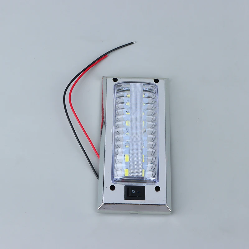 LED 12V-24V Panel Licht Auto Innen Leselampe Hohe Helligkeit Kabine Lichter für Van Lkw RV Boot Camper Lichter Schalter Auf Aus