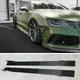 Per Audi A7 S7 RS7 2011 12 2013 14 2015 2016 2017 2018 Real Carbon Fiber Body Side Skirt Kit Lip