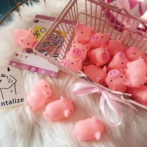 Niedliches Spielzeug lustiges Spielzeug quetschen Anti stress Spielzeug Schwein Cartoon Pop